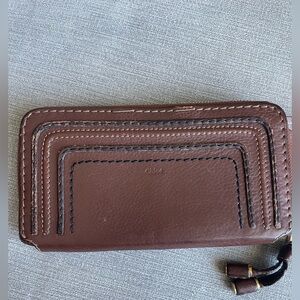 Chloé Brown Leather Wallet